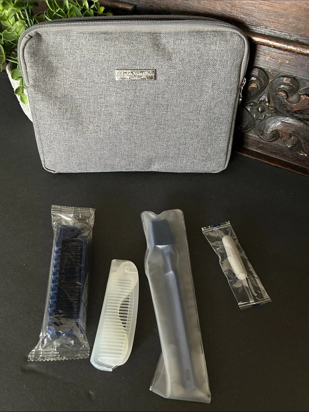 Unbranded Gray Men's Travel Organizer Pouch